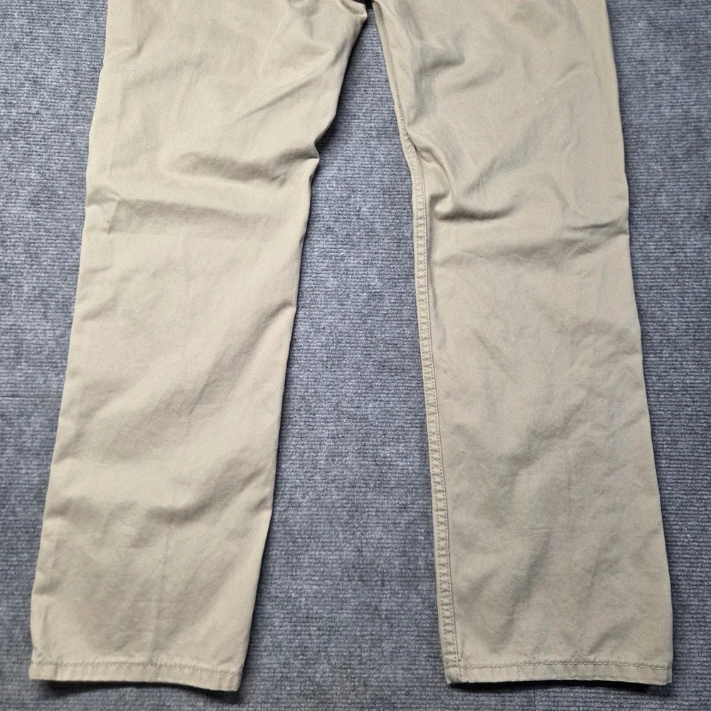 Levis 514 Mens 32x29 Straight Fit Khaki Tan Pants Cotton Twill 5 Pocket